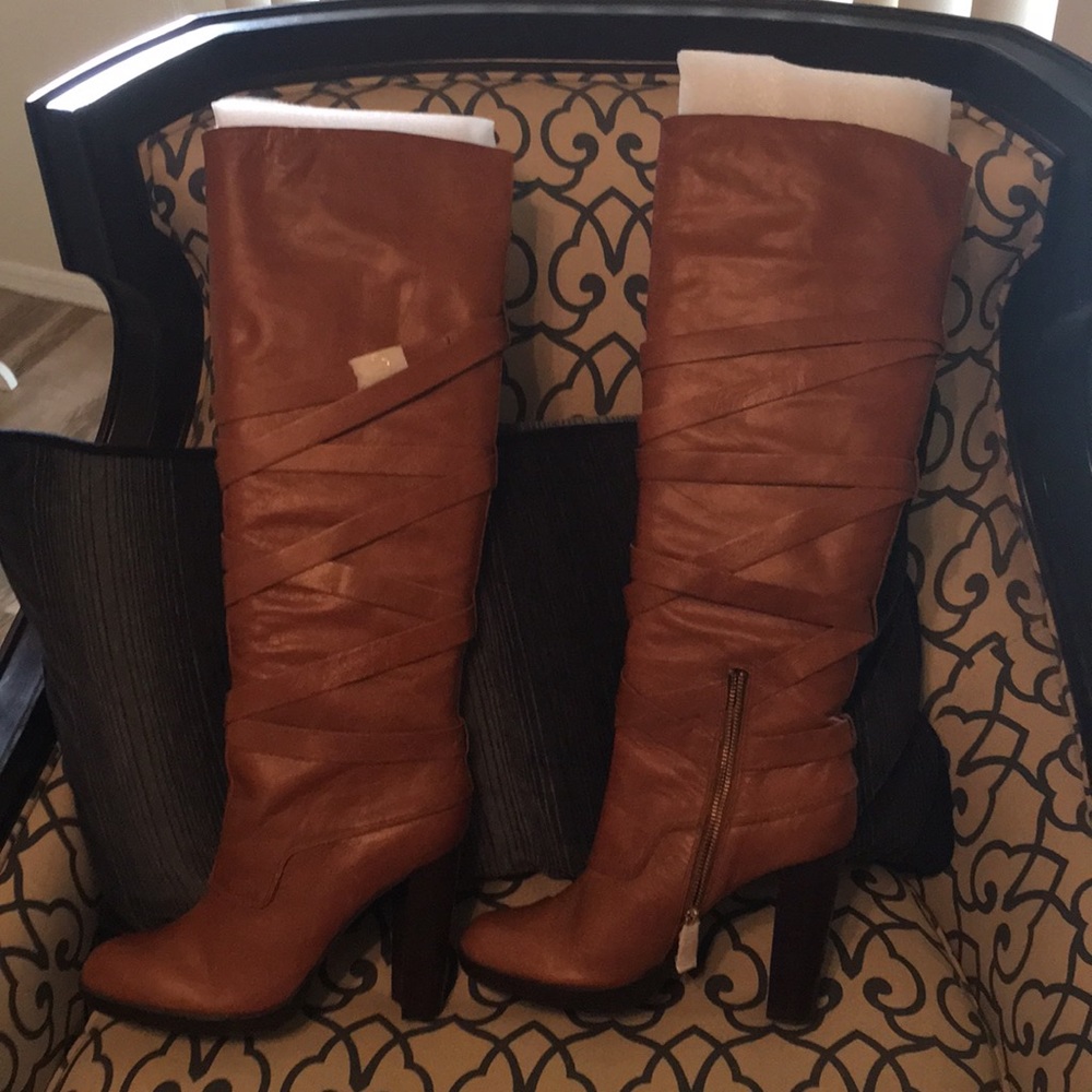Michael Kors tall leather boots - Picture 2 of 6